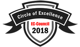 EC-Council Circle of Excellence 2018 award badge