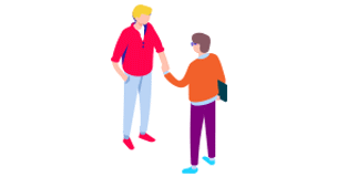 Shake hands illustration