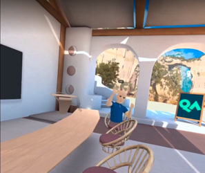 image of a virtual reality beach