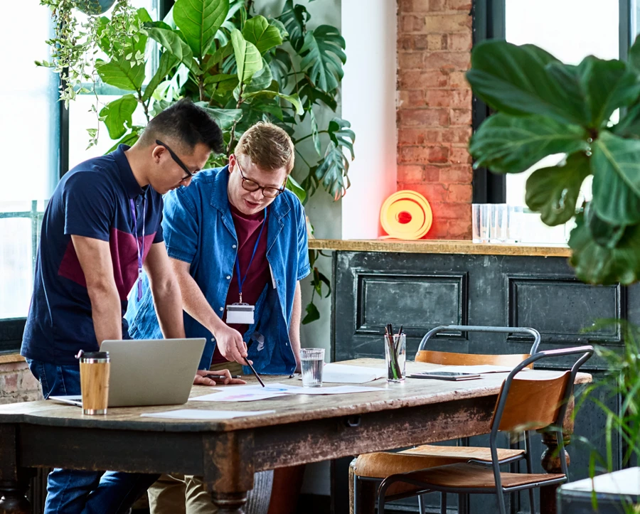 Colleagues in meeting