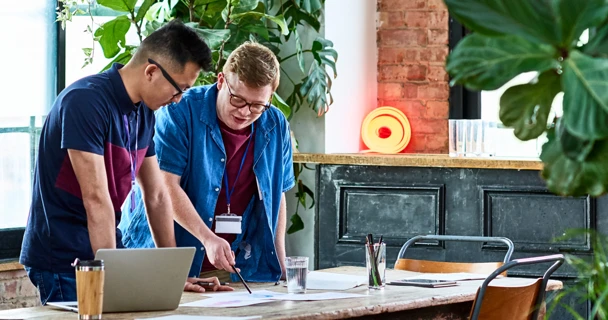 Colleagues in meeting