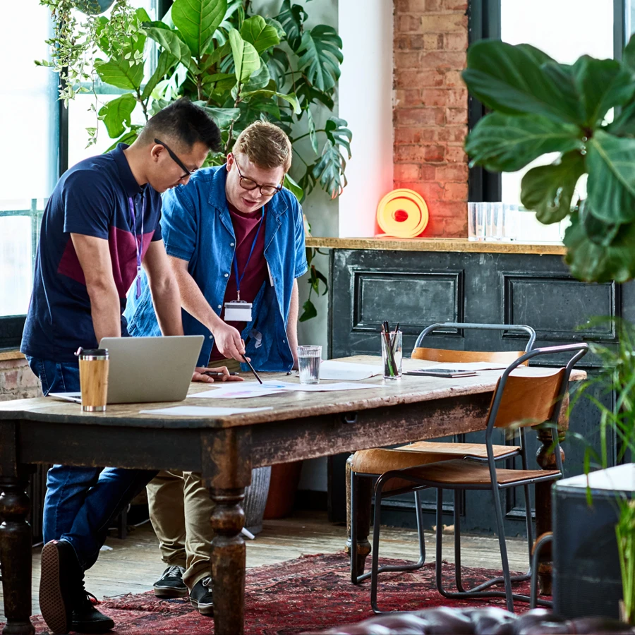 Colleagues in meeting