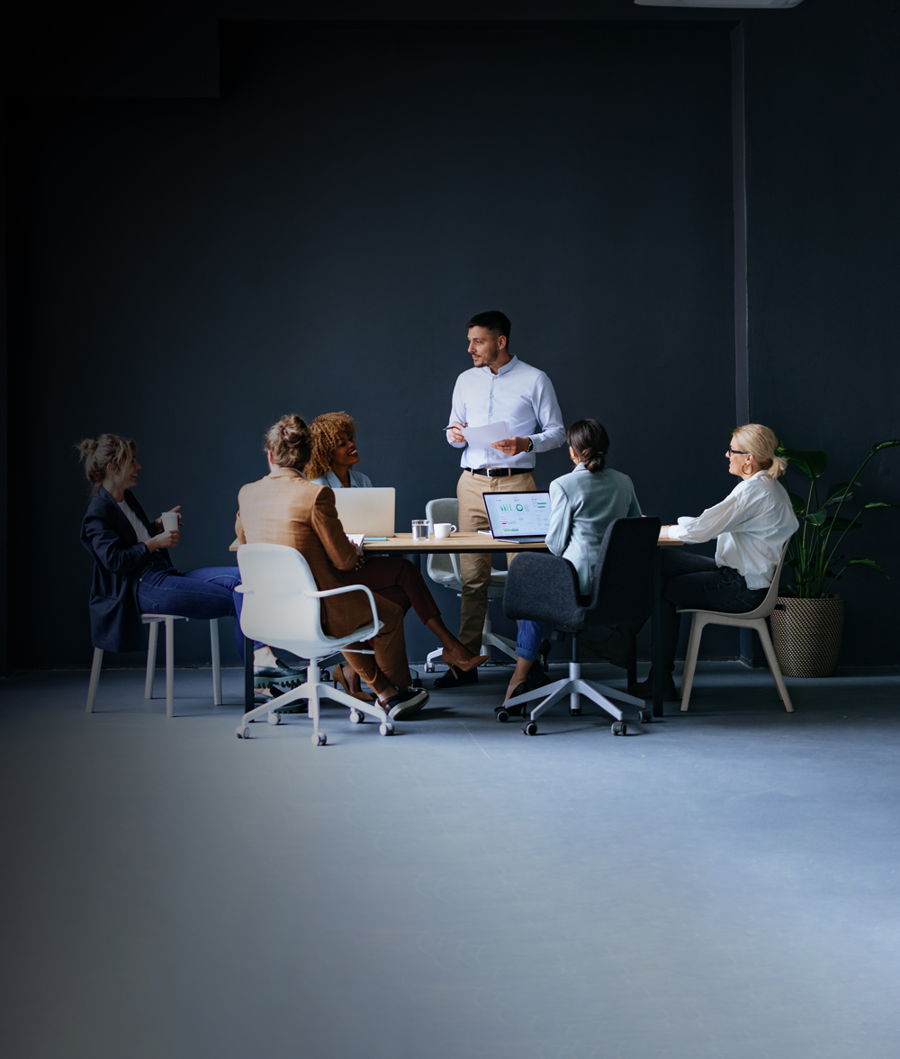 Colleagues in meeting