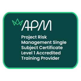 APM Project Risk Management Single Subject Certificate Level 1 Accredited Training Provider Logo