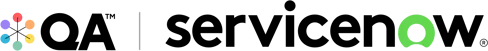QA x Servicenow logos