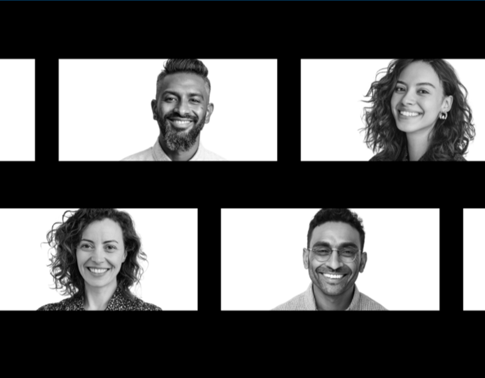 Black Friday image- headshots of people