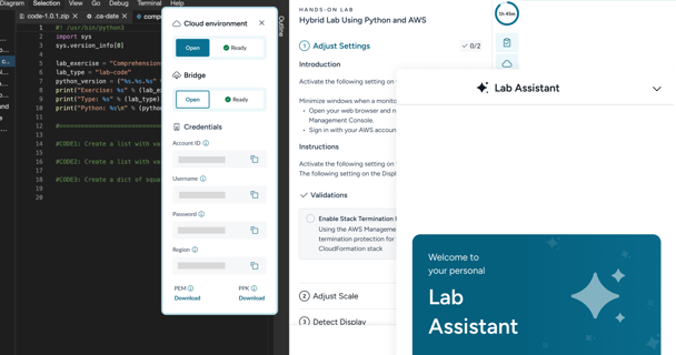 Task-based training with hands-on labs